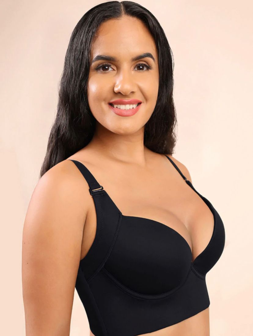 Foraging dimple Fashion Deep Cup Bra Hides Back Fat Diva New Look